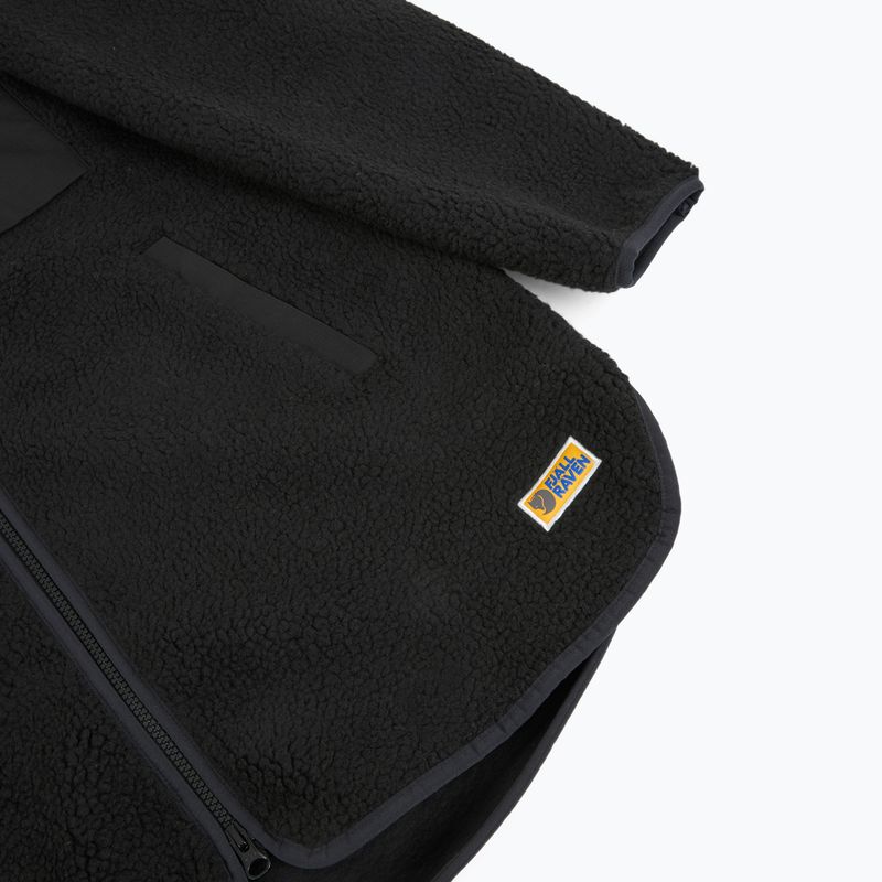 Női pulóver Fjällräven Vardag Pile Fleece Long black 4