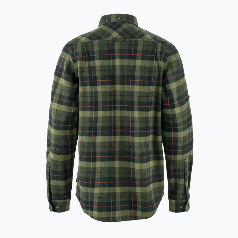 Férfi ing Fjällräven Singi Heavy Flannel black/deep forest 2