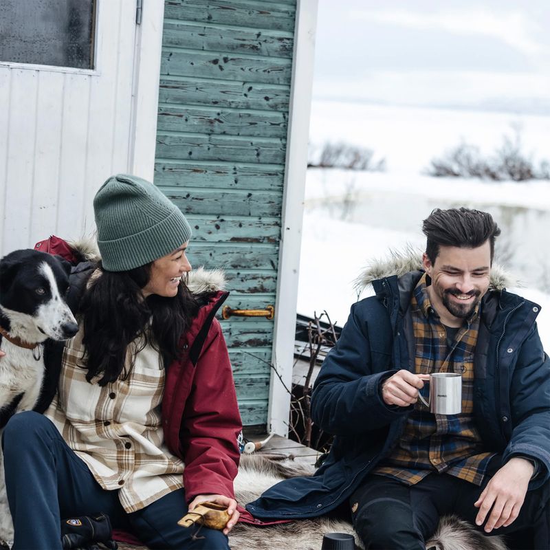 Férfi ing Fjällräven Singi Heavy Flannel black/deep forest 3