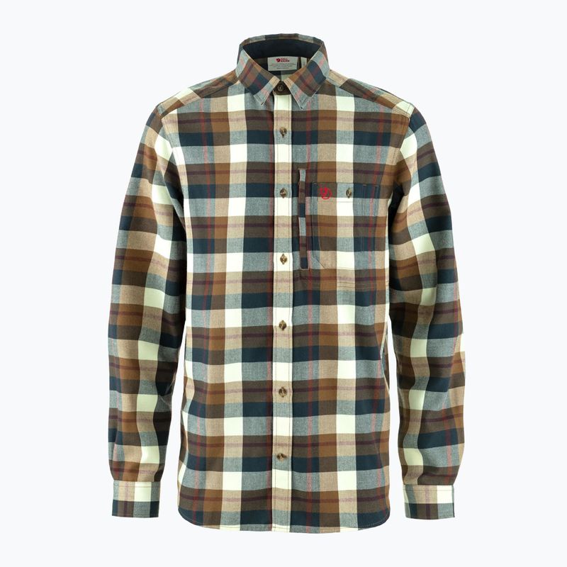 Férfi ing Fjällräven Fjällglim wood brown/maize yellow