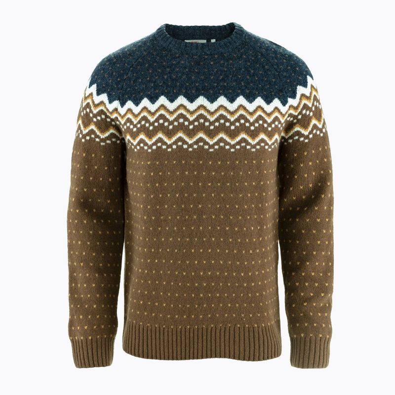 Női pulóver Fjällräven Övik Knit Sweater dark oak/navy
