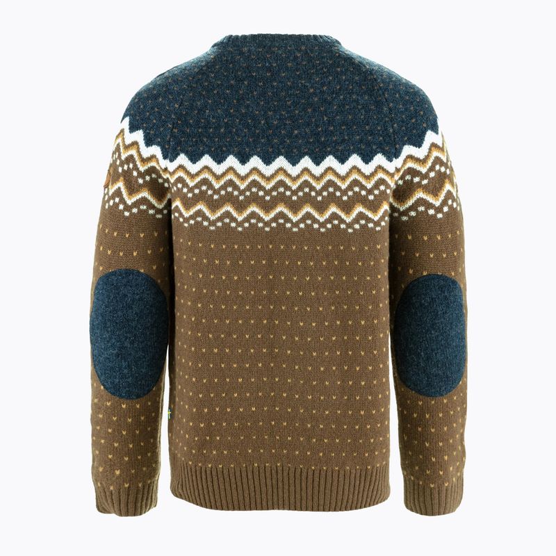 Női pulóver Fjällräven Övik Knit Sweater dark oak/navy 2