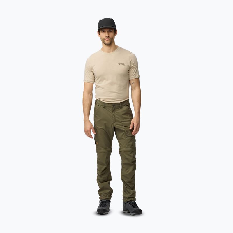 Férfi túranadrág Fjällräven Vidda Pro Lite Zip Off laurel green 2