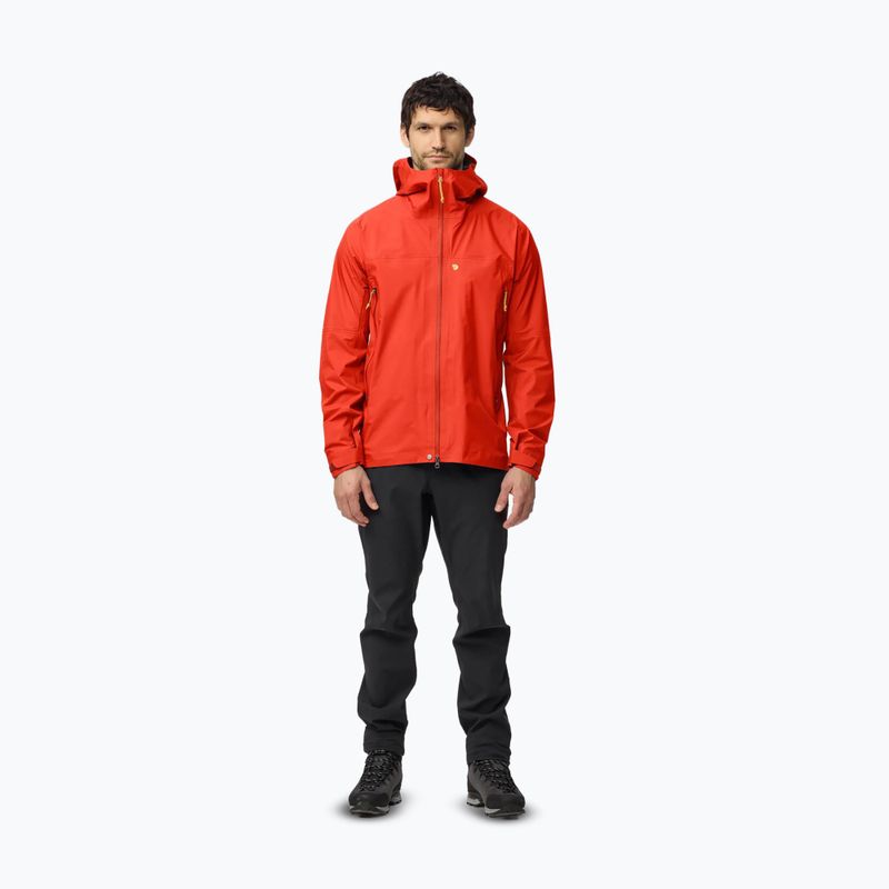 Férfi softshell dzseki Fjällräven Bergtagen GTX Lite flame orange 2