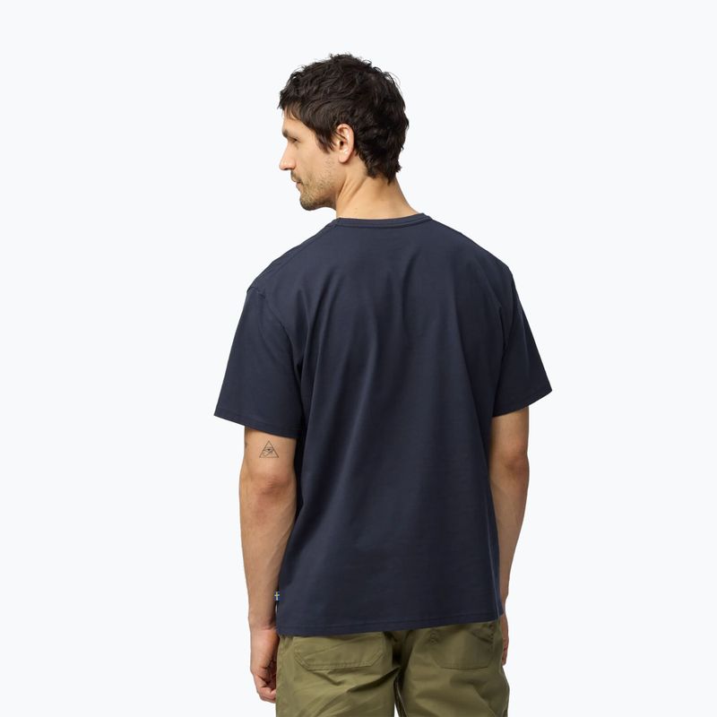 Férfi póló Fjällräven Relaxed dark navy 2