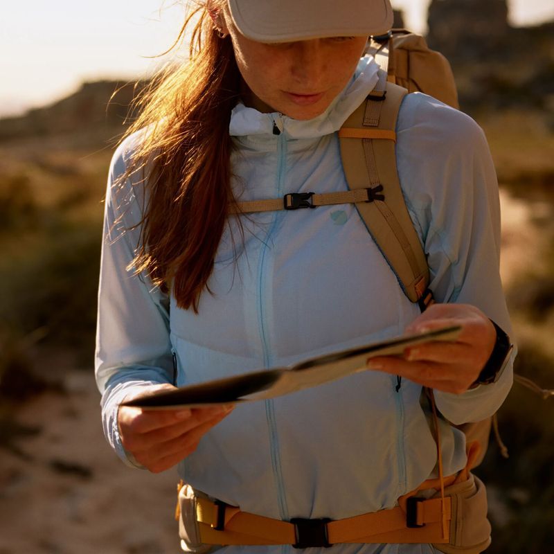 Női szélálló dzseki Fjällräven Keb Latt Wind breeze blue 11