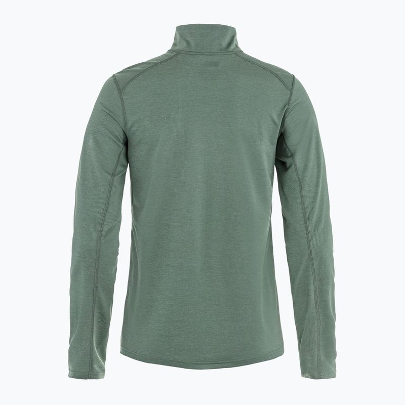 Női trekking pulóver Fjällräven Abisko Day Hike Half Zip patina green 10