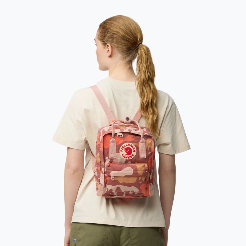 Városi hátizsák Fjällräven Kanken Graphics Mini 7 l chalkrose/hidden animals 4