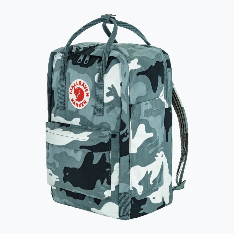 Városi hátizsák Fjällräven Kanken Graphics Laptop 15" 18 l nimbus blue/hidden animals 2