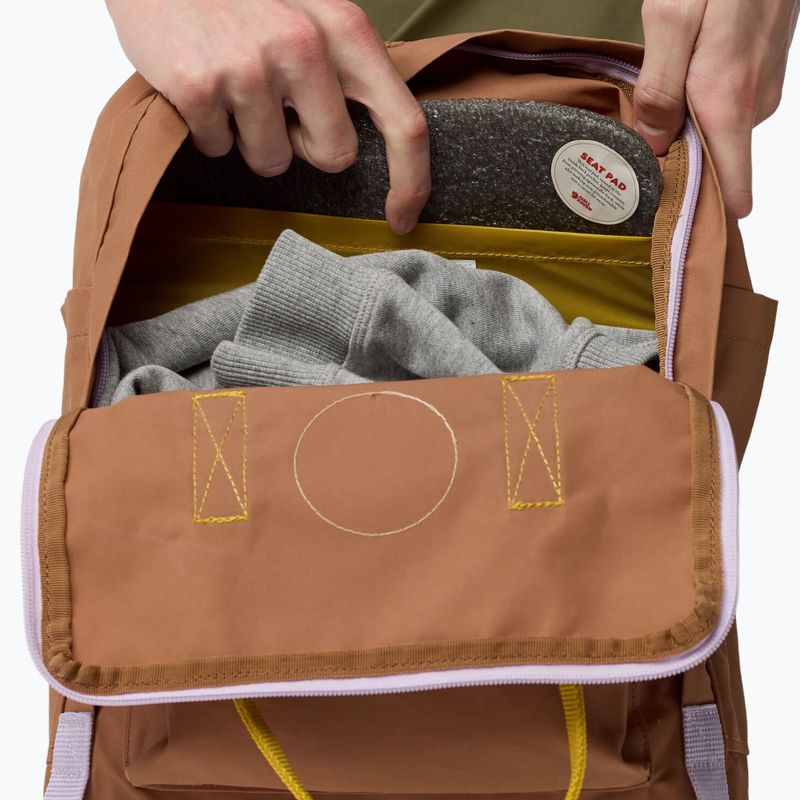 Városi hátizsák Fjällräven Kånken Concept 16 l khaki dust/kantarell 4