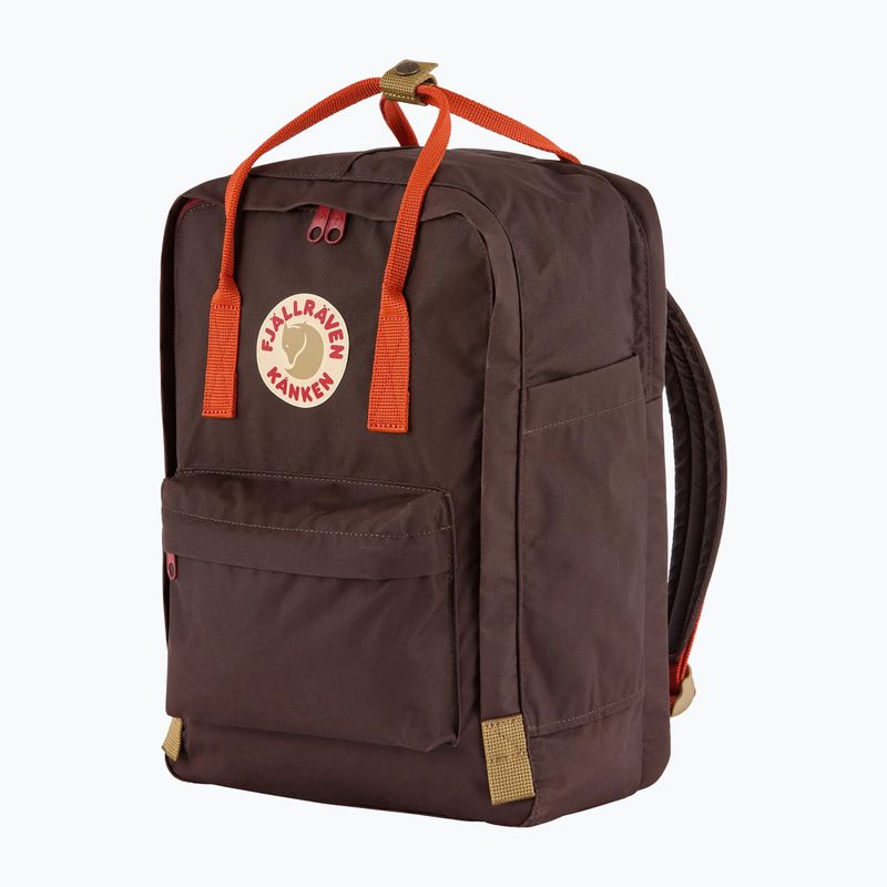 Városi hátizsák Fjällräven Kanken Koncept Laptop 15" 18 l black oak/rowan red 2