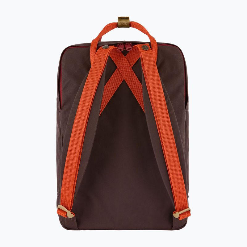 Városi hátizsák Fjällräven Kanken Koncept Laptop 15" 18 l black oak/rowan red 3