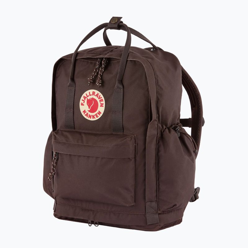 Városi hátizsák Fjällräven Kånken Outlong 18 l black oak 2