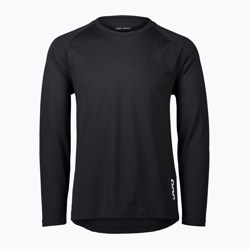 Férfi hosszú ujjú kerékpáros POC DH Jersey carbon black