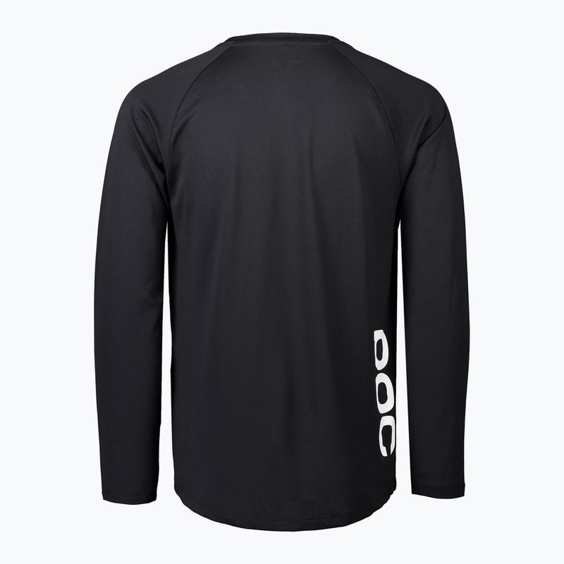 Férfi hosszú ujjú kerékpáros POC DH Jersey carbon black 2