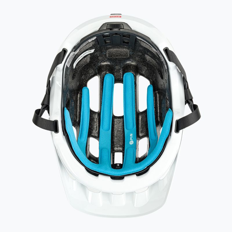 Kerékpáros sisak POC Tectal Race SPIN hydrogen white/uranium black 5