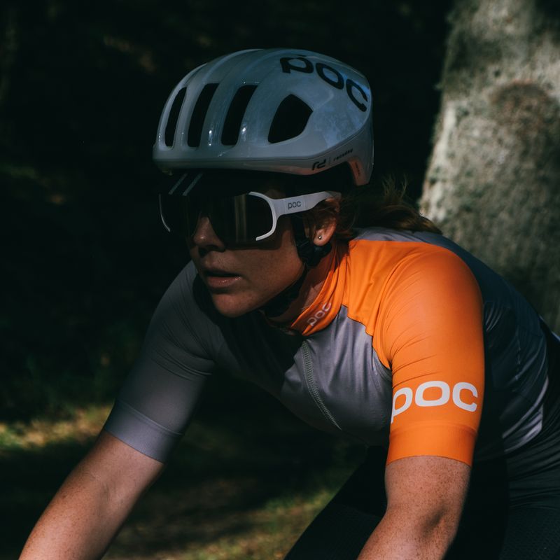 Kerékpáros szemüveg POC Aspire hydrogen white/clarity road silver 8