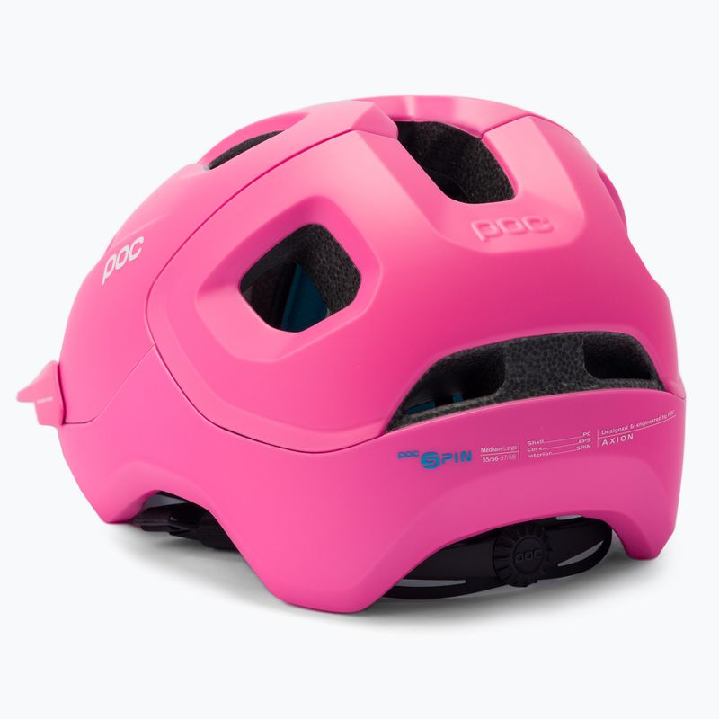 Kerékpáros sisak POC Axion SPIN actinium pink matt 4