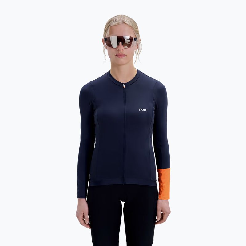 Női kerékpáros hosszú ujjú póló POC Cadence Jersey apatite navy 4