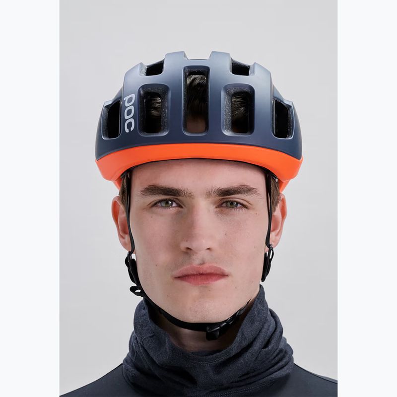 Kerékpáros sisak POC Ventral Air Mips apatite navy matt/orange matt/hydrogen white matt 5
