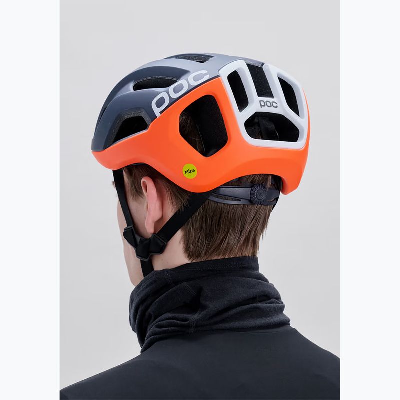 Kerékpáros sisak POC Ventral Air Mips apatite navy matt/orange matt/hydrogen white matt 7