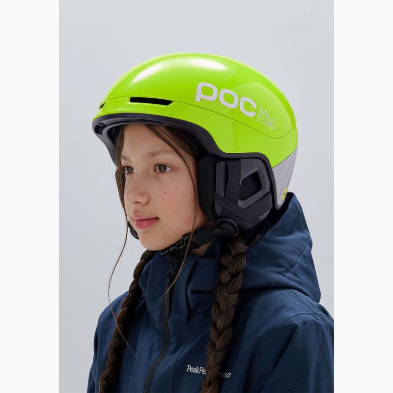 Gyerek sísisak POC Pocito Obex MIPS Jr fluorescent yellow/green 5