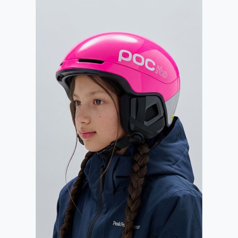 Gyerek sísisak POC Pocito Obex MIPS Jr fluorescent pink 5