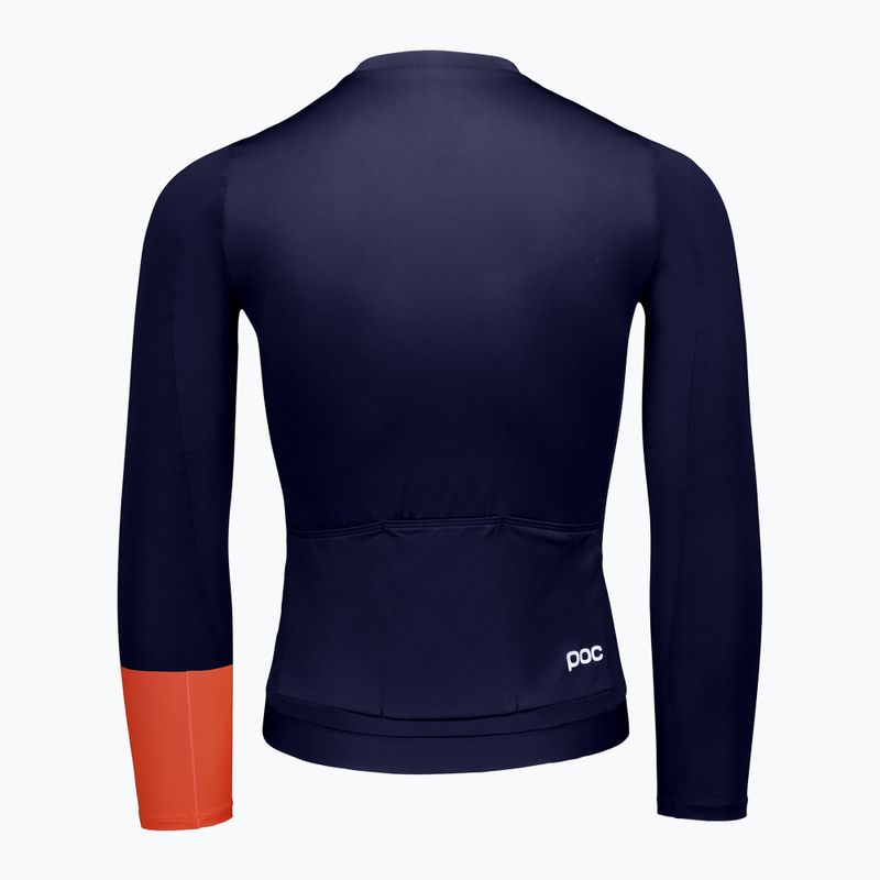 Férfi kerékpáros hosszú ujjú póló POC Cadence Jersey apatite navy 2