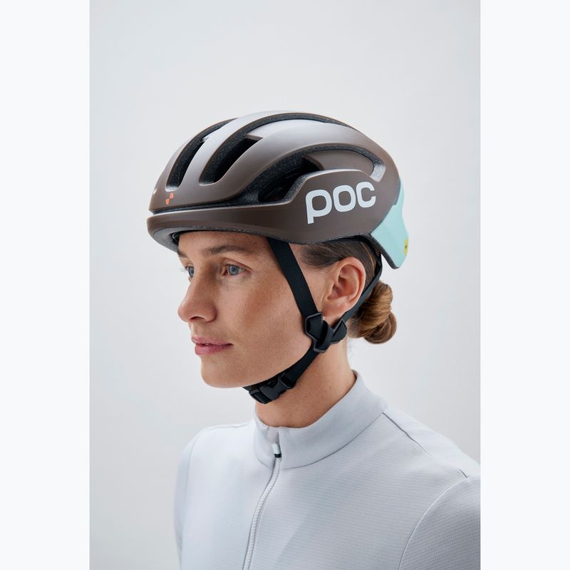 Kerékpáros sisak POC Omne Air MIPS bronzite brown matt/lazurite blue matt 5