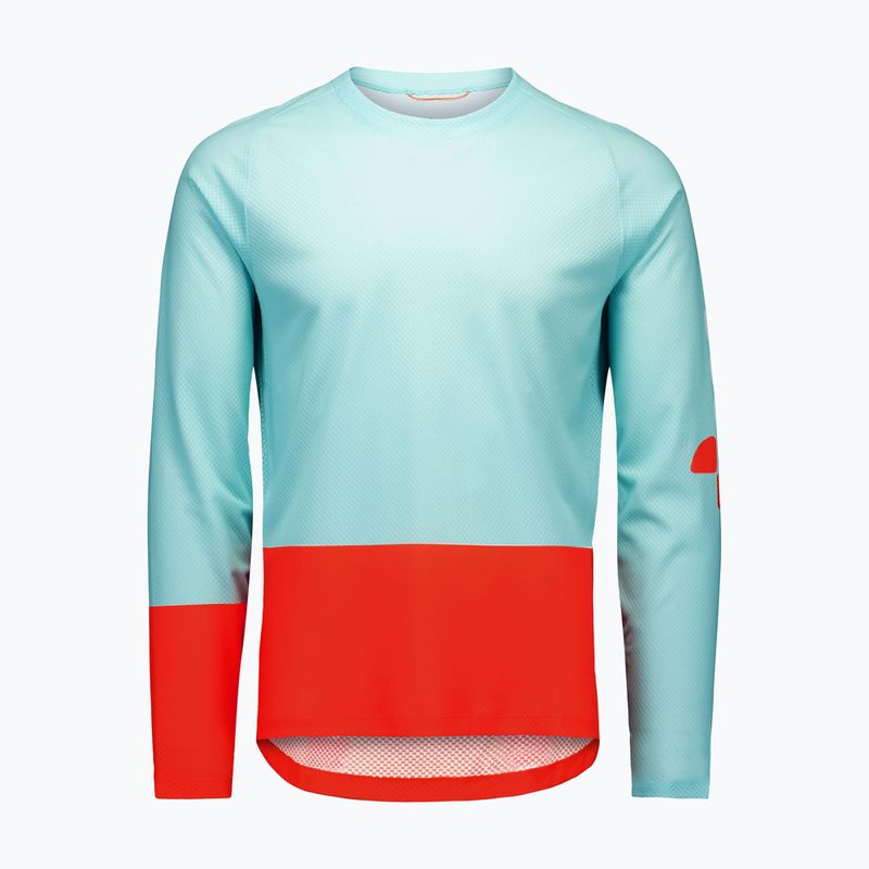 Férfi kerékpáros hosszú ujjú póló POC Motion Air Jersey lazurite blue/carnelian orange 5