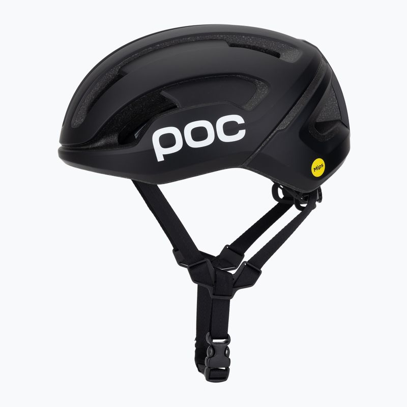 Kerékpáros sisak POC Omne Air MIPS uranium black matt/hydrogen white w. logo 3