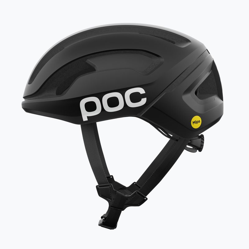 Kerékpáros sisak POC Omne Air MIPS uranium black matt/hydrogen white w. logo 2
