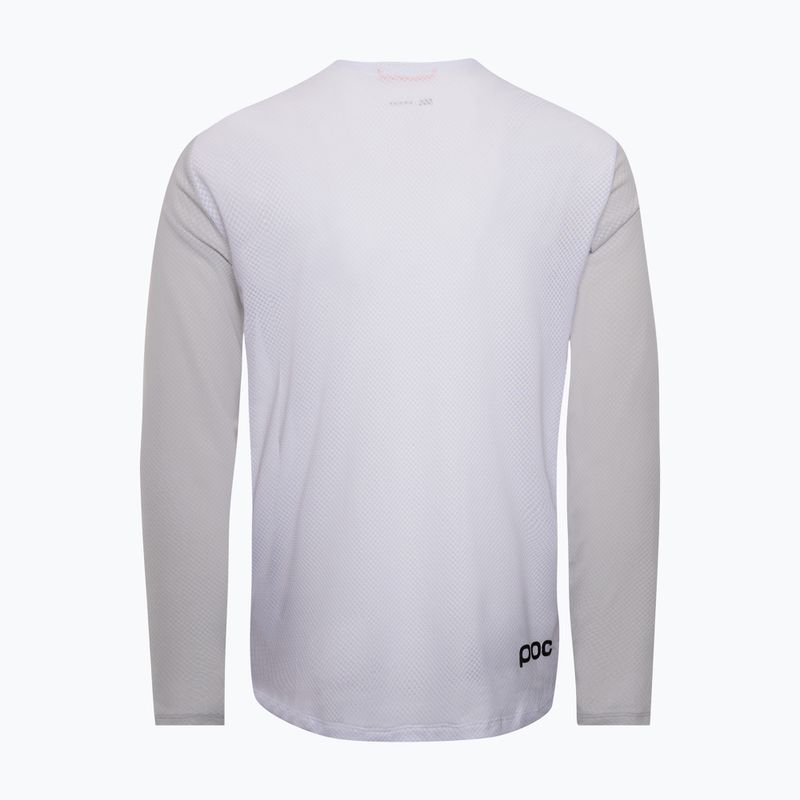 Férfi kerékpáros hosszú ujjú póló POC Motion Air Jersey hydrogen white 2
