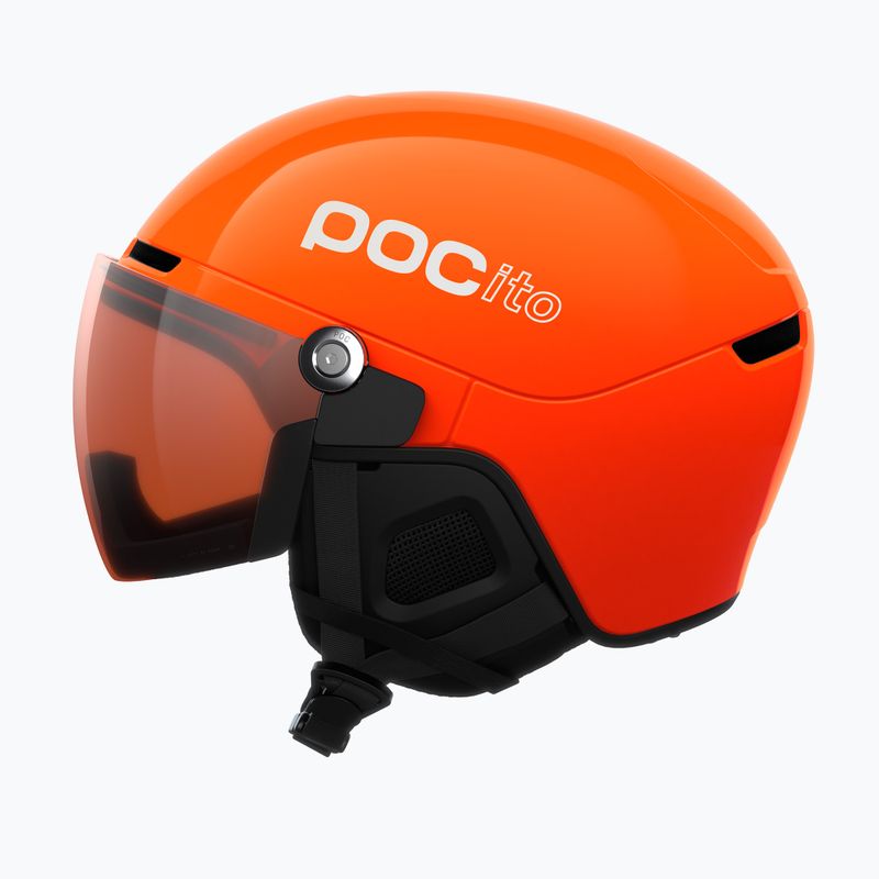 Gyerek sísisak POC POCito Obex Visor S2 Jr fluo orange/clarity pocito/partly sunny/lt orange 2