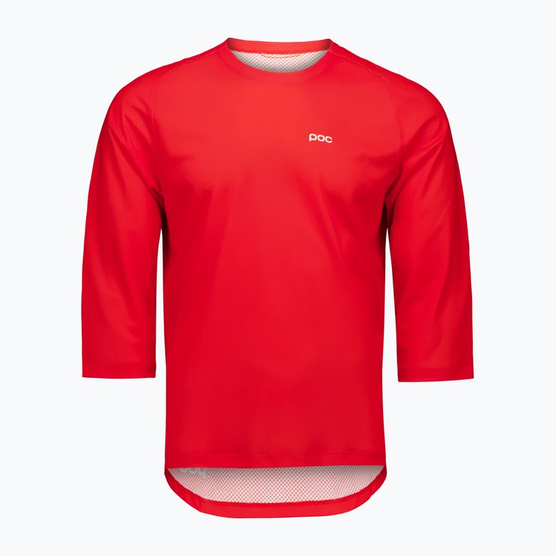 Férfi kerékpáros mez POC Motion Air Jersey 3/4 prismane red 3