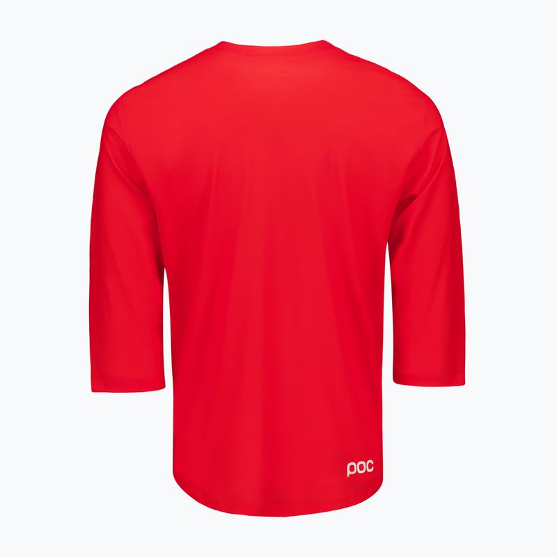 Férfi kerékpáros mez POC Motion Air Jersey 3/4 prismane red 4
