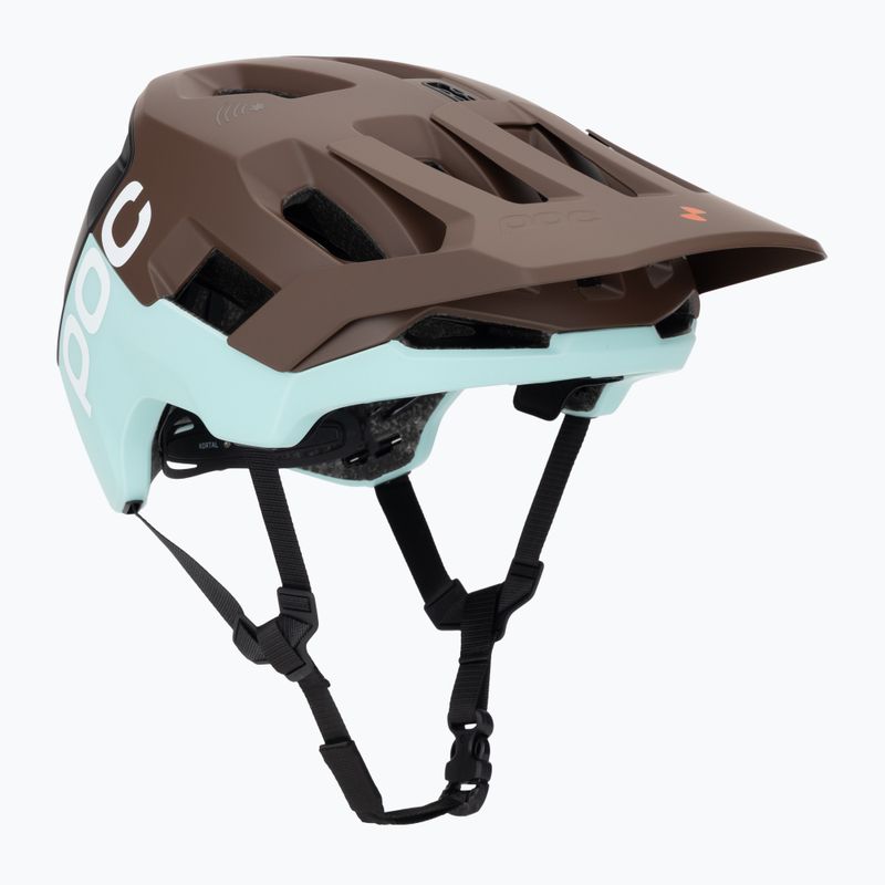 Kerékpáros sisak POC Kortal Race MIPS bronzite brown matt/lazurite blue matt