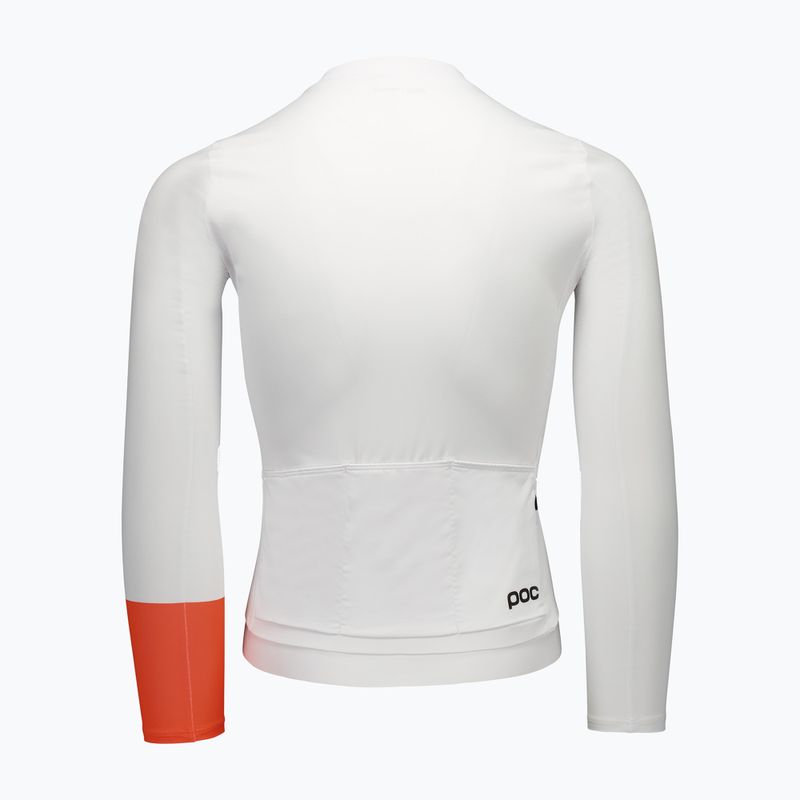 Férfi kerékpáros hosszú ujjú felső POC Cadence Jersey hydrogen white 2