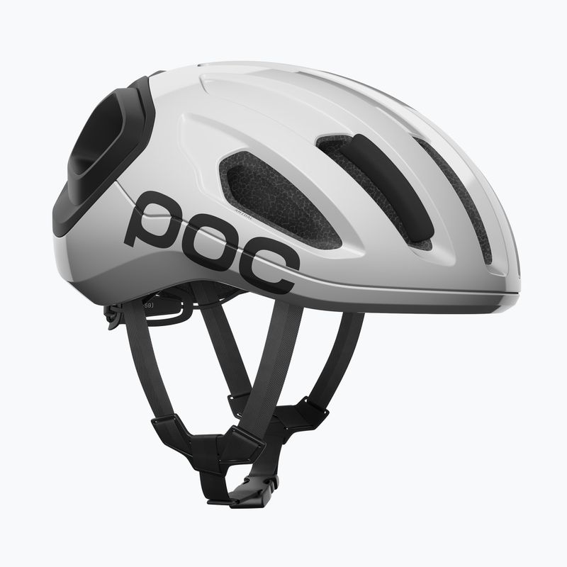 Kerékpáros sisak POC Amidal hydrogen white/uranium black matt