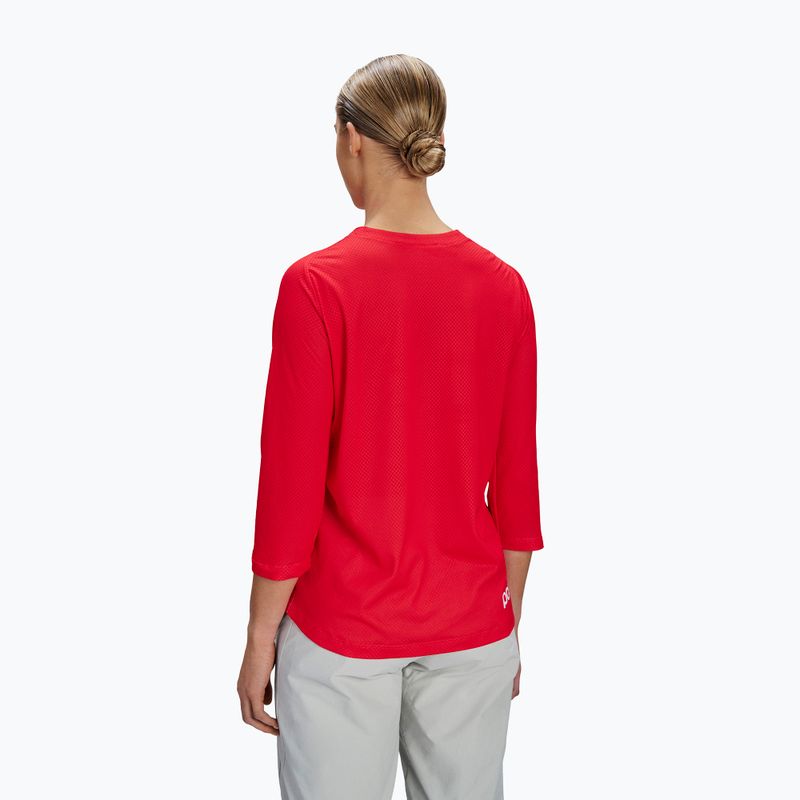 Női kerékpáros mez POC Motion Air Jersey 3/4 prismane red 2