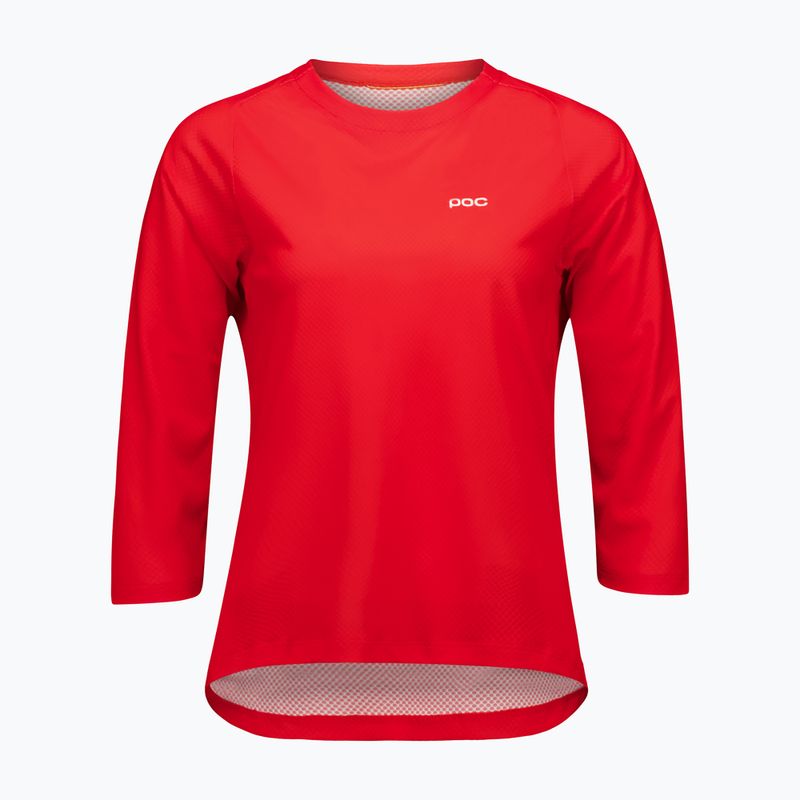 Női kerékpáros mez POC Motion Air Jersey 3/4 prismane red 3