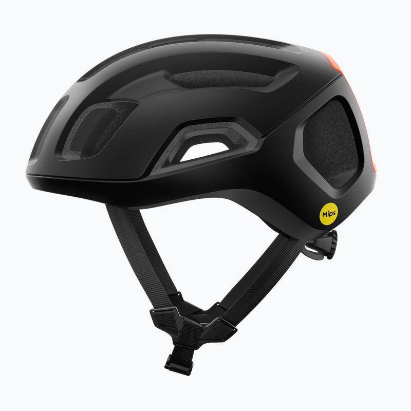 POC Ventral Air MIPS kerékpáros sisak urán fekete matt/fluoreszkáló narancs matt 2