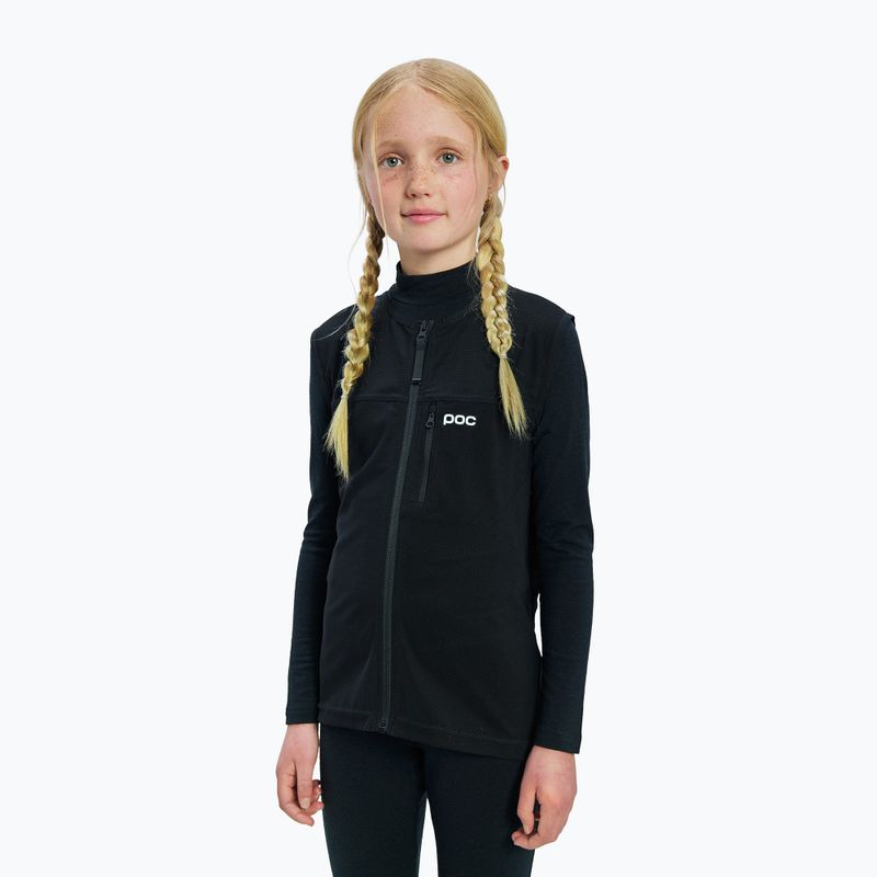 Gyermek Termoaktiv pulóver POC Layer Merino Mock Neck Jersey Jr uranium black 4
