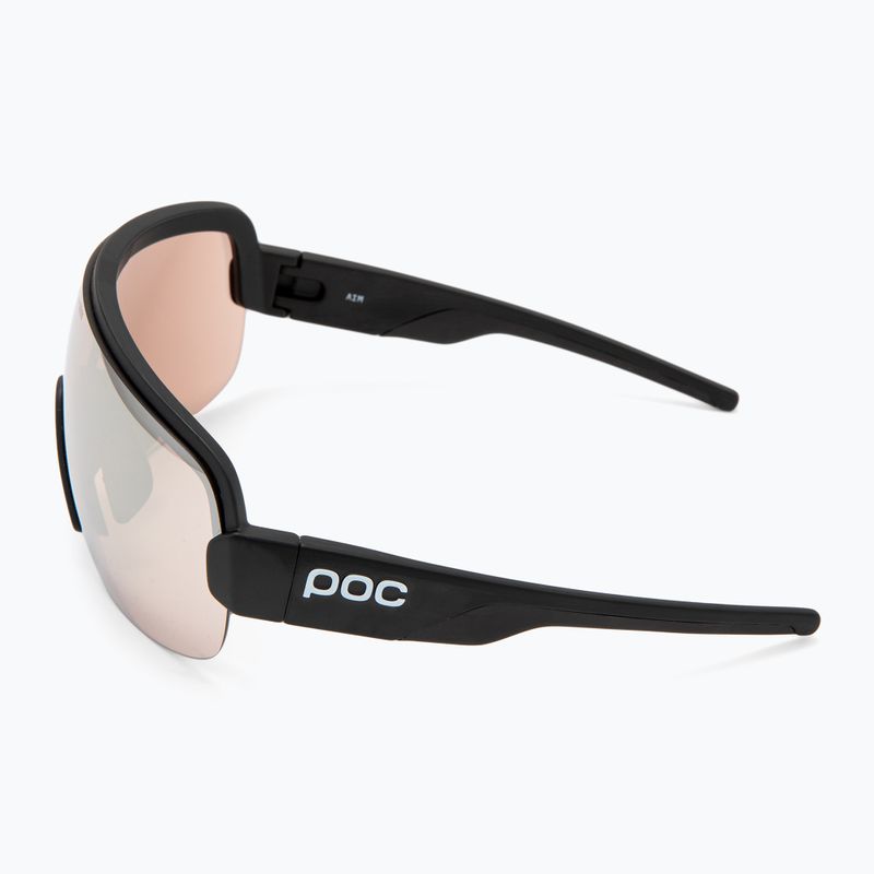 POC Aim uránium fekete/klárium nyomvonal/részben napos ezüst napszemüveg 4