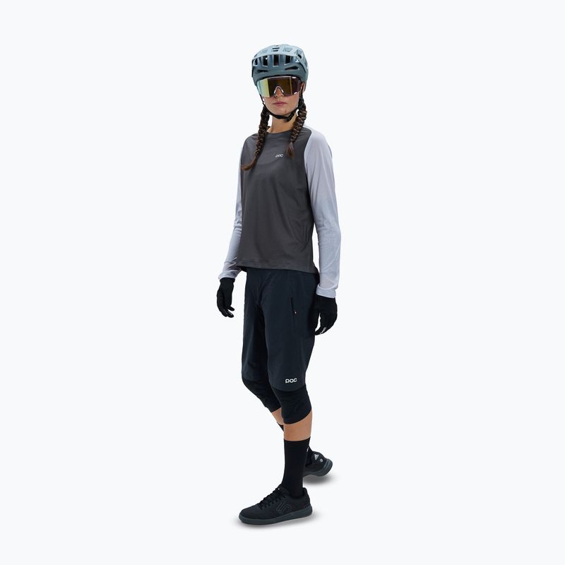 Női kerékpáros hosszú ujjú felső POC Motion Air granite grey 2