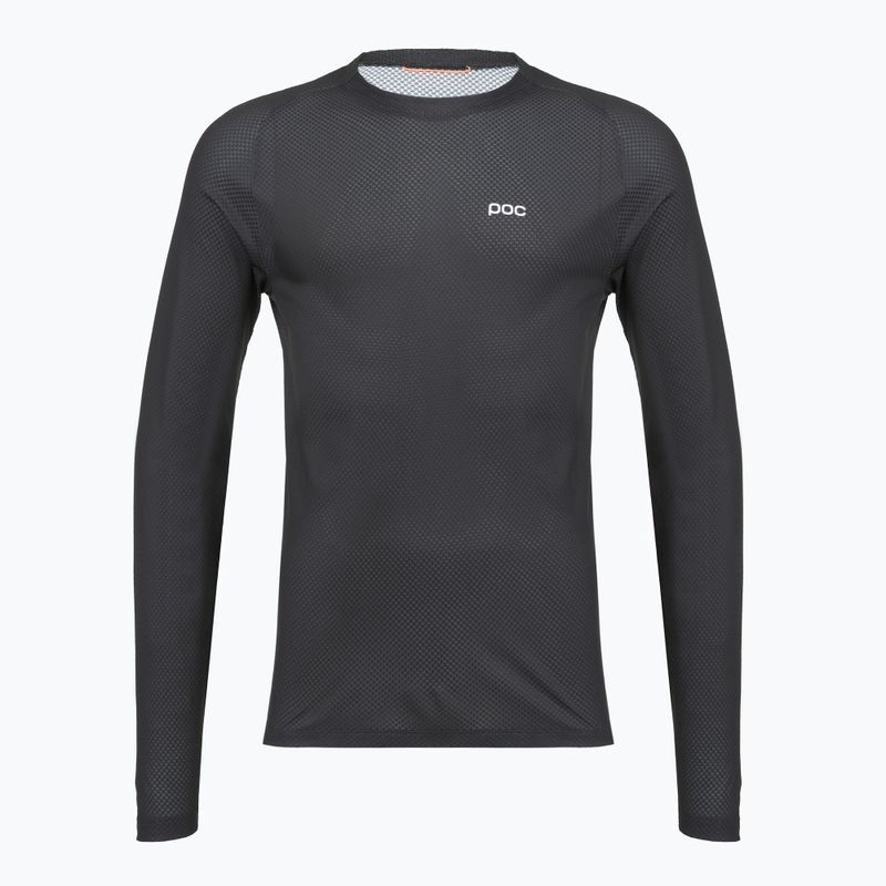 Férfi kerékpározás hosszú ujjú POC Motion Air Jersey uránium fekete