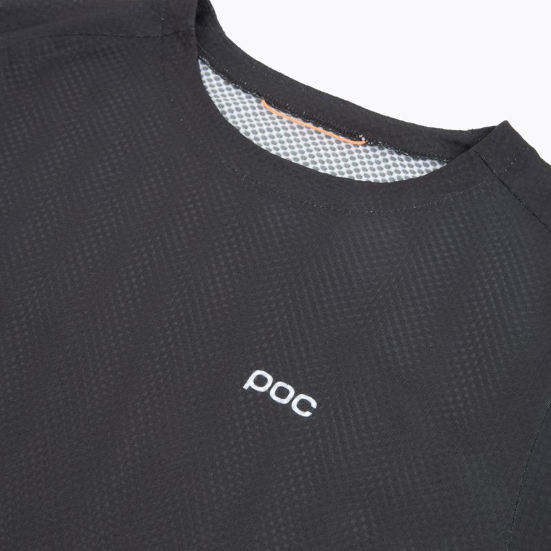 Férfi kerékpározás hosszú ujjú POC Motion Air Jersey uránium fekete 3