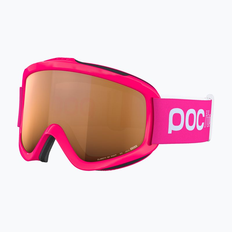 Gyerek síszemüveg POC POCito Iris fluorescent pink/partly sunny light orange 3