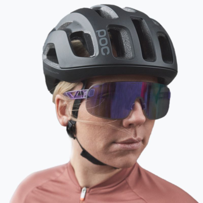 Kerékpáros szemüveg POC Elicit purple quartz translucent/clarity road silver 7