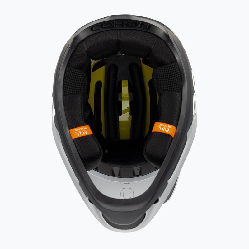 Kerékpáros sisak POC Coron Air MIPS argentite silver/uranium black matt 5